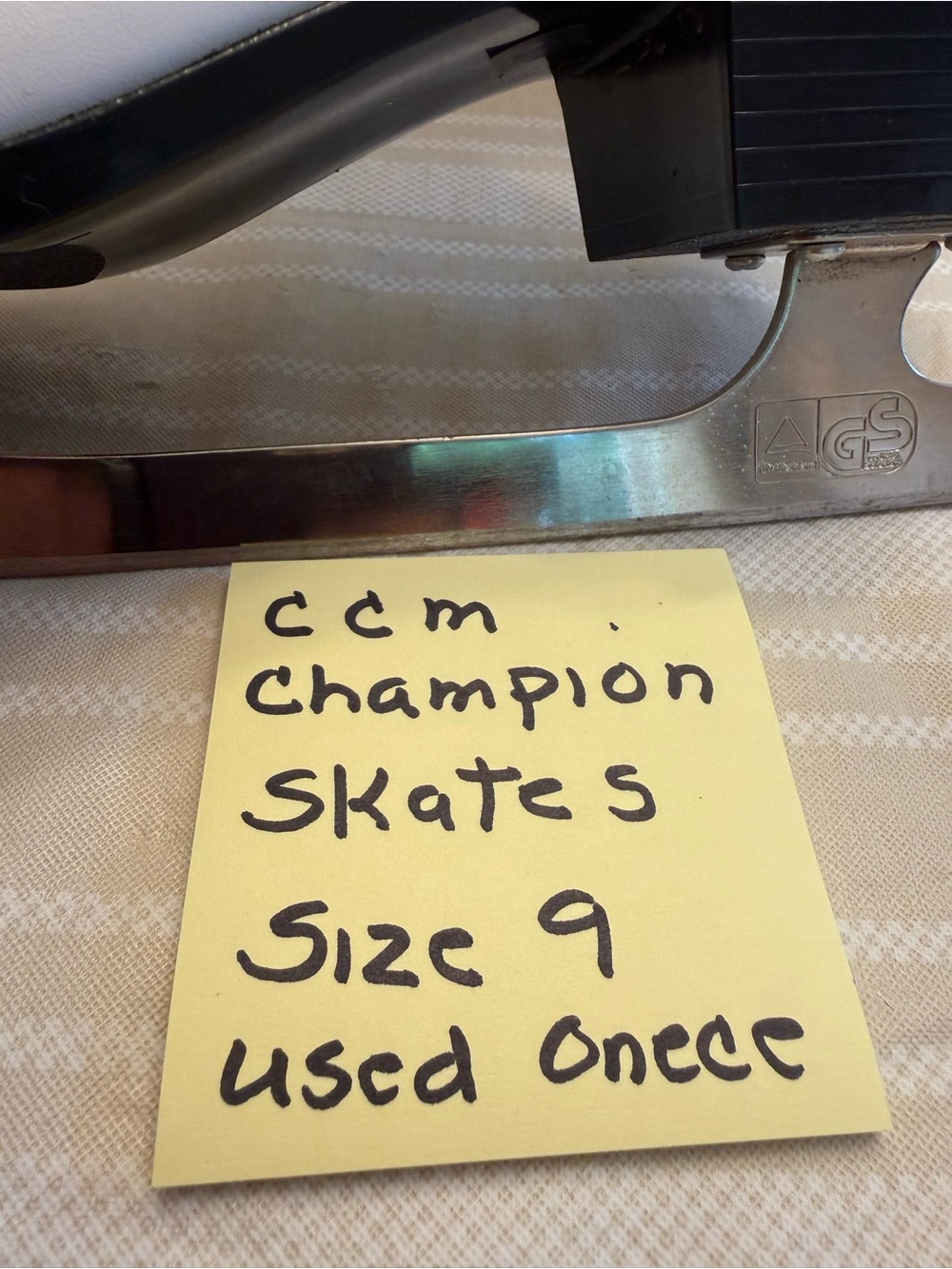 Champion Ice Skate Blade with Black Holder and Silver Runner - Picture 2 of 7